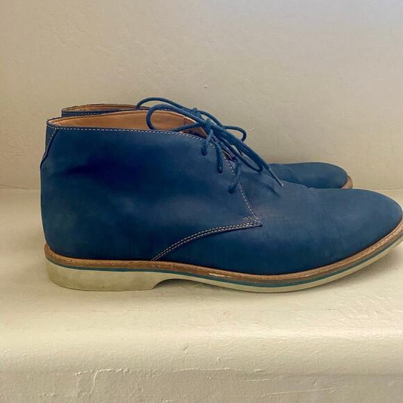 Clarks Atticus Limit Chukka Boot Mens Size 13 Blue Dress Shoe Suede main image 7